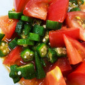 muse69's cooksnap of when they made トマトとオクラの簡単サラダ ゴマ油風味.