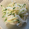 R2016's cooksnap of when they made 大根と胡瓜と帆立缶のかぼマヨサラダ.
