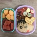 ☆やなすえ☆'s cooksnap of when they made 園児キャラ弁 クレヨンしんちゃん.
