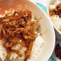 cook⭐MAYU⭐'s cooksnap of when they made 簡単！うなぎのタレでアレンジ♪甘辛豚丼！.