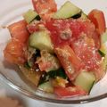 まなスケ's cooksnap of when they made トマトときゅうりのみ！3分サラダ.