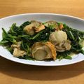 daikanon's cooksnap of when they made ホタテの醤油バターほうれん草ソテー.