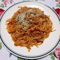 コゴメ's cooksnap of when they made 時短。簡単。美味。ツナマヨトマトパスタ.