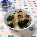 toraちゃん♪'s cooksnap of when they made 夏のおつまみに！なめたけのワカメおろし.