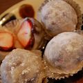 青きなこ's cooksnap of when they made ☆超簡単レンジでイチゴ大福.