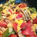 桜月❀咲良mommy's cooksnap of when they made オクラとトマトの卵炒め.