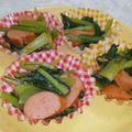みかかめ's cooksnap of when they made お弁当に✿ウインナーと小松菜のケチャ炒め.