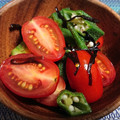 朴さん。's cooksnap of when they made あと一品！トマトとオクラの塩昆布和え.