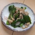きらり流れ星's cooksnap of when they made ピーマンのひき肉炒め.