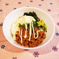 Richland☆Y's cooksnap of when they made 納豆マヨで、温玉冷やしサラダそば！.
