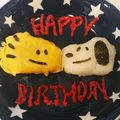 ★かなでママ★'s cooksnap of when they made 離乳食でスヌーピーお誕生日プレート.