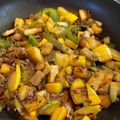 クックY7R73Q☆'s cooksnap of when they made ゴーヤとズッキーニのピリ辛炒め.