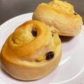 みくままけい's cooksnap of when they made 簡単手作りパン☆梨レーズン＆クリーム♪.