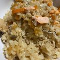 クック88GQAX☆'s cooksnap of when they made 旦那絶賛★塩鮭としめじの炊き込みご飯.