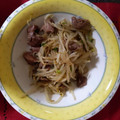 家系大好き's cooksnap of when they made 簡単砂肝もやしネギ炒め.