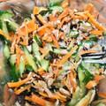 ムーヒツジ's cooksnap of when they made きゅうりとにんじんとツナの塩昆布和え.