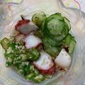 たまきく's cooksnap of when they made 簡単！蛇腹キュウリとタコの酢の物.