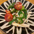 jonco's cooksnap of when they made ビタミン豊富！「トマトとオクラ旨酢和え」.