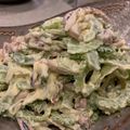 jununu's cooksnap of when they made この味最高♪夏野菜とイカの梅マヨサラダ.