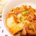 海月まひ's cooksnap of when they made 絹あげとキャベツの肉味噌炒め.