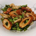 *つらら*'s cooksnap of when they made ささげとさつま揚げの胡麻油炒め.