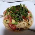 サッチー☆★'s cooksnap of when they made トマトとアボカドの冷製白だしパスタ.