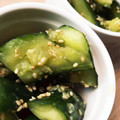y_u♡'s cooksnap of when they made かち割りきゅうりのごま酢和え.