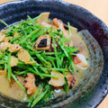 まったりんご☆'s cooksnap of when they made 豆苗とタコのガーリック炒め.