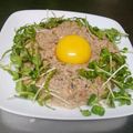 potatopian's cooksnap of when they made お酒にピッタシ＊さば缶でなめろう＊.