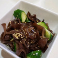 yuzukita's cooksnap of when they made 生きくらげとキュウリの胡麻油和え.