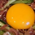 れそそ's cooksnap of when they made 生ハムときゅうりのユッケ.