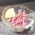 ハント☆'s cooksnap of when they made 彩り綺麗★紫玉ねぎの甘酢漬け.