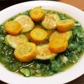 τомоко's cooksnap of when they made 胡瓜のすり流しで～♪ズッキーニのお浸し.