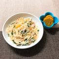 sAix59's cooksnap of when they made 離乳食！牛乳使用！鮭のクリームパスタ☆.