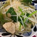 クックXHGSFY☆'s cooksnap of when they made 鶏ひき肉のつみれ中華スープ.