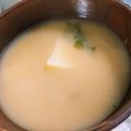 のりのんち's cooksnap of when they made じゃがいもとセロリの葉の味噌汁.