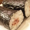 iyo＊'s cooksnap of when they made かぶりついて!!梅カツオマヨにぎり～♬.