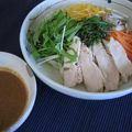 ﾎｾﾖ's cooksnap of when they made ゆで鶏のせた冷やし中華.