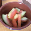 chicccccca's cooksnap of when they made スイカの皮の塩昆布漬け.
