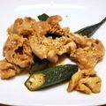 あ～ちゃんさ～ちゃん's cooksnap of when they made オクラと豚肉のオイマヨ炒め❤ポン酢風味.