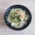 アクセル☆'s cooksnap of when they made 【ズボラ飯】レンジで簡単早い半熟卵ご飯！.
