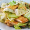 おのみちゃん's cooksnap of when they made 厚揚げとキャベツのオイスターソース炒め.