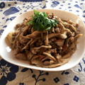FGO☆'s cooksnap of when they made ＊豚肉と舞茸の梅マヨ炒め＊.