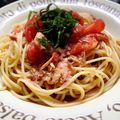 なすのお漬物's cooksnap of when they made トマトとツナの冷製パスタ.