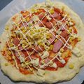 happa_yoko's cooksnap of when they made サックリ☆生地うまっ！１時間でピザ.