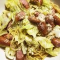 ☆なみへい's cooksnap of when they made 春キャベツとウインナーのパスタ.