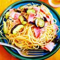 ☆結★'s cooksnap of when they made ワンポット☆ナスとベーコンのパスタ.