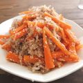 キッチンドランカー♪'s cooksnap of when they made にんじんとしらたきの明太バターしょうゆ♡.