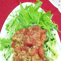 ☆むさし☆'s cooksnap of when they made 揚げ春巻きのトマト味噌添え.