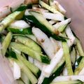 ゆうともままっち's cooksnap of when they made きゅうりと長芋とみょうがの梅ポン和え.